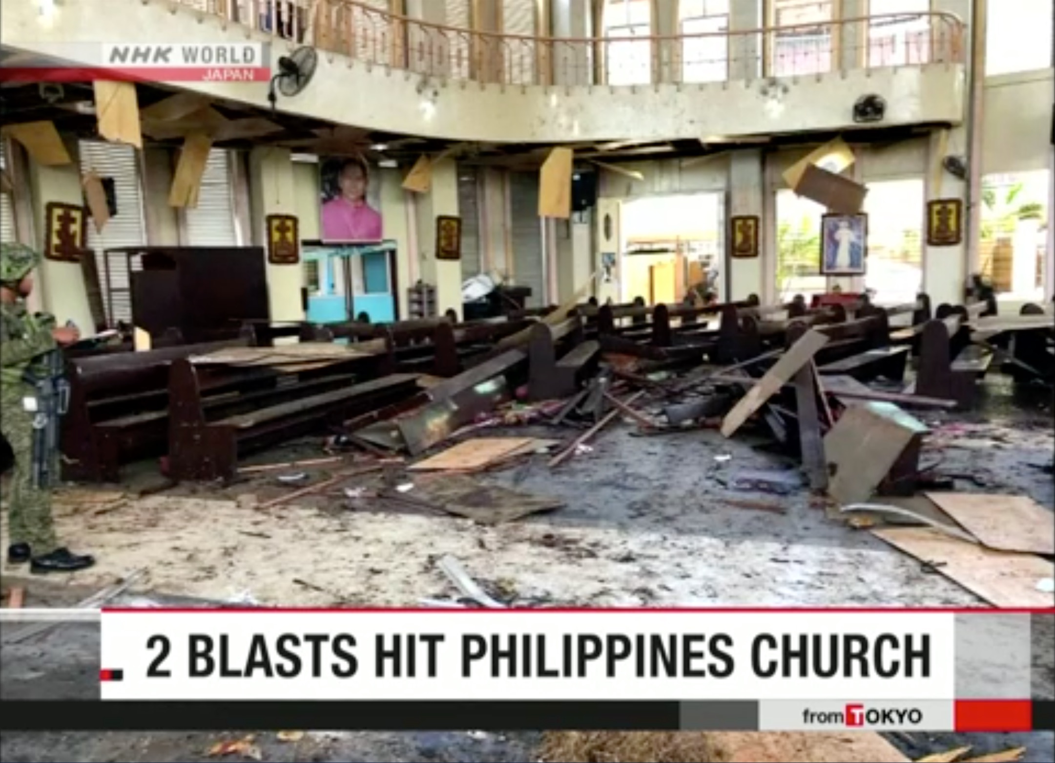เกิดเหตุระเบิดโบสถ์ในตอนใต้ฟิลิปปินส์ หลังร่วมคัดค้านการปกครองตนเอง
