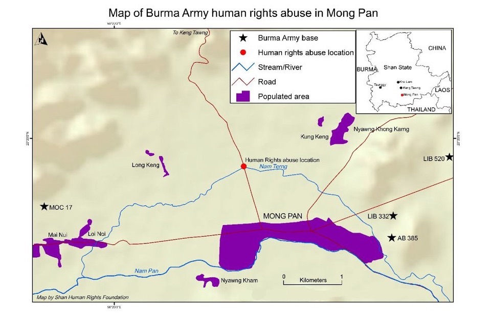 Farmer beaten with rifle butt and arbitrarily arrested by Burma Army in Shan State