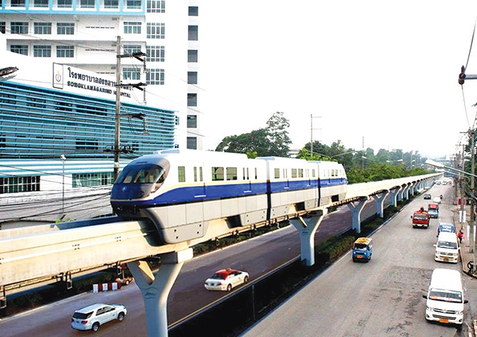 'อบจ.สงขลา' ศึกษาสร้าง 'รถไฟฟ้าโมโนเรลหาดใหญ่' งบ 1.6 หมื่นล้านบาท