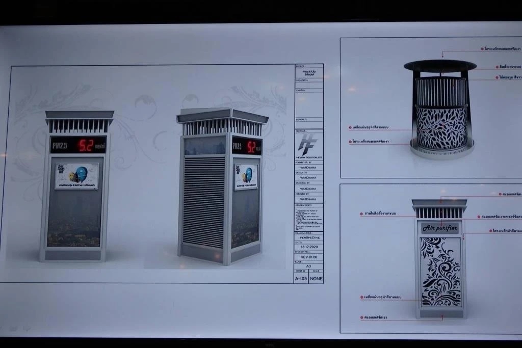 ม.แม่ฟ้าหลวง โชว์นวัตกรรม 'เครื่องฟอกอากาศด้วยน้ำเชื่อมต่อ IoT'