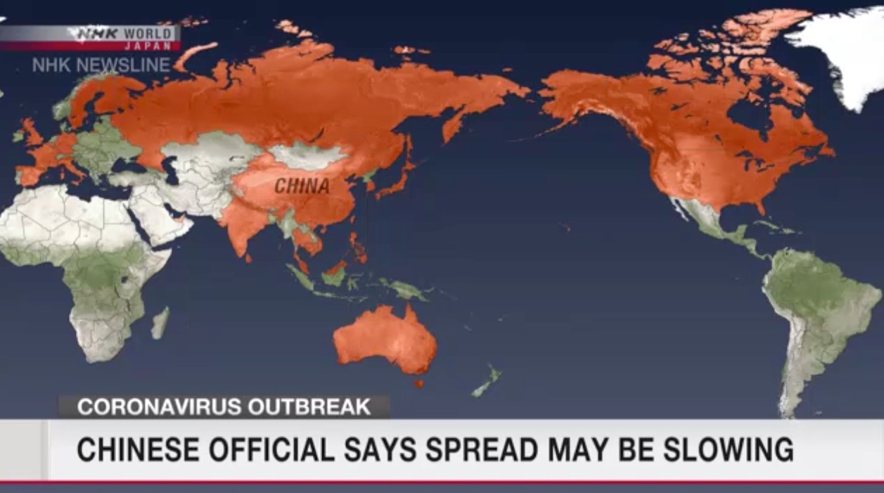 China says coronavirus spread may be slowing
