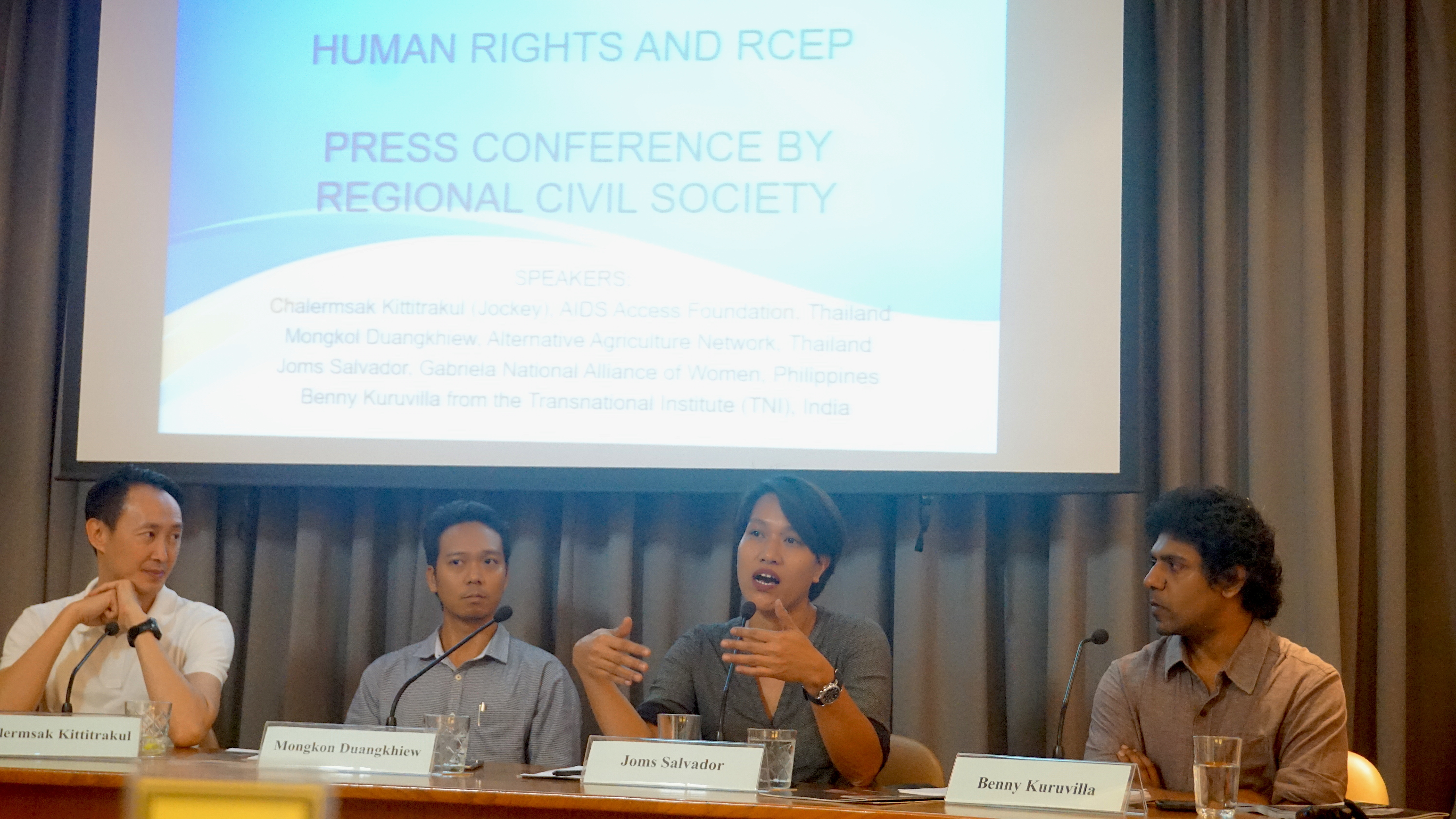 People's movements reject RCEP - Call for parliamentary scrutiny of mega trade deal