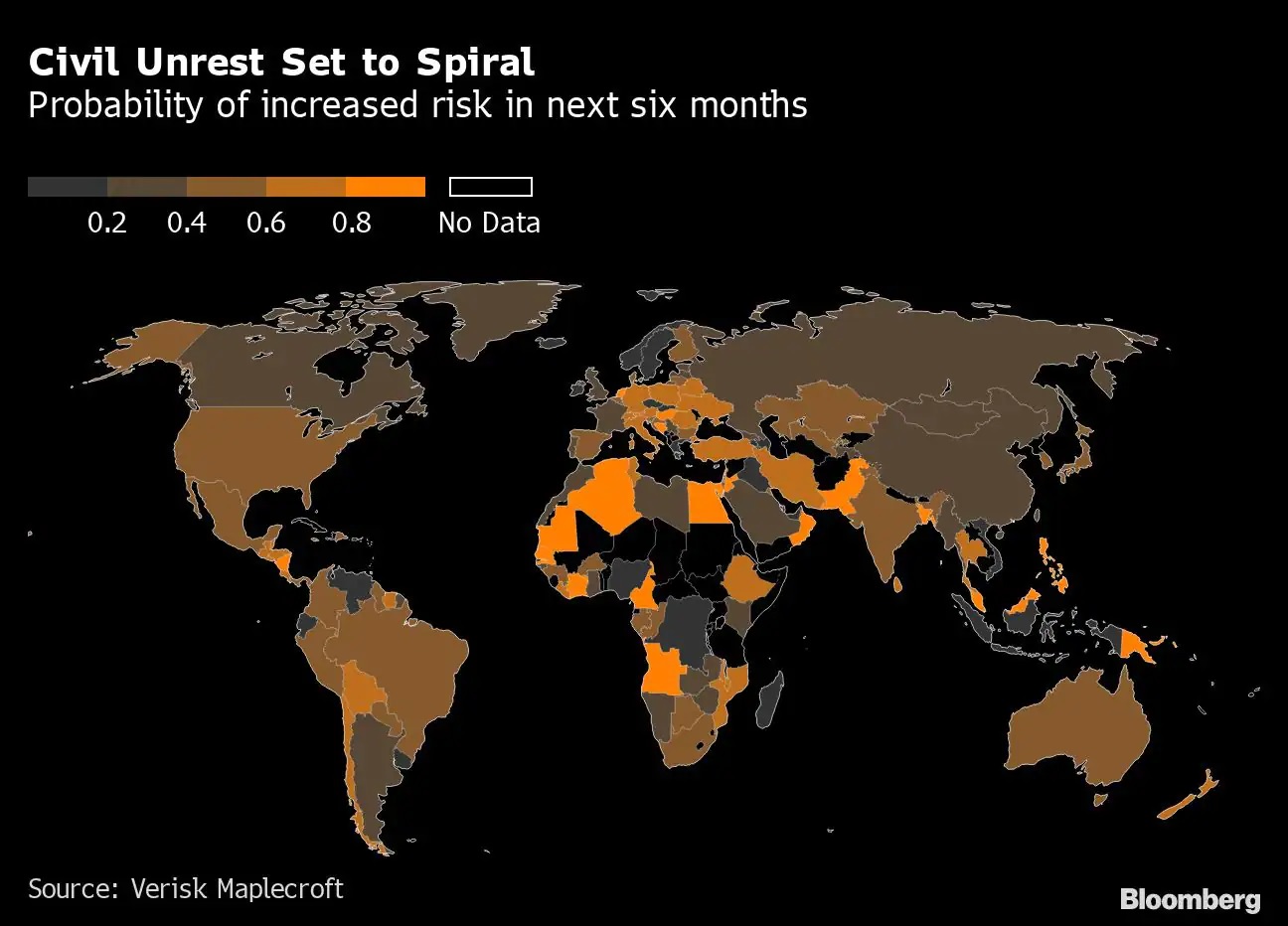 ดัชนี Civil Unrest Index ชี้ 101 ประเทศทั่วโลกเสี่ยงเผชิญความไม่สงบจากปัญหาเงินเฟ้อ