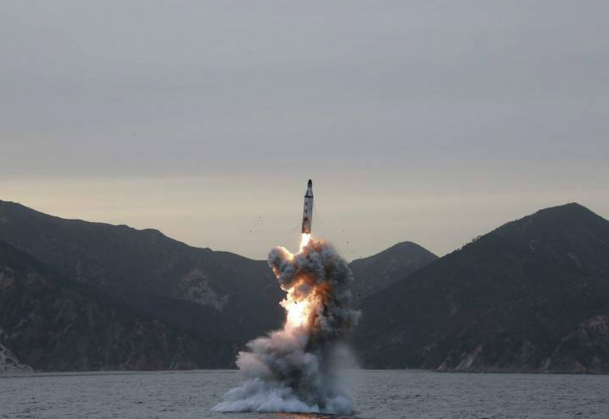 
	เกาหลีเหนือทดสอบขีปนาวุธยิงจากเรือดำน้ำสำเร็จเป็นครั้งที่ 4 ในรอบปี
